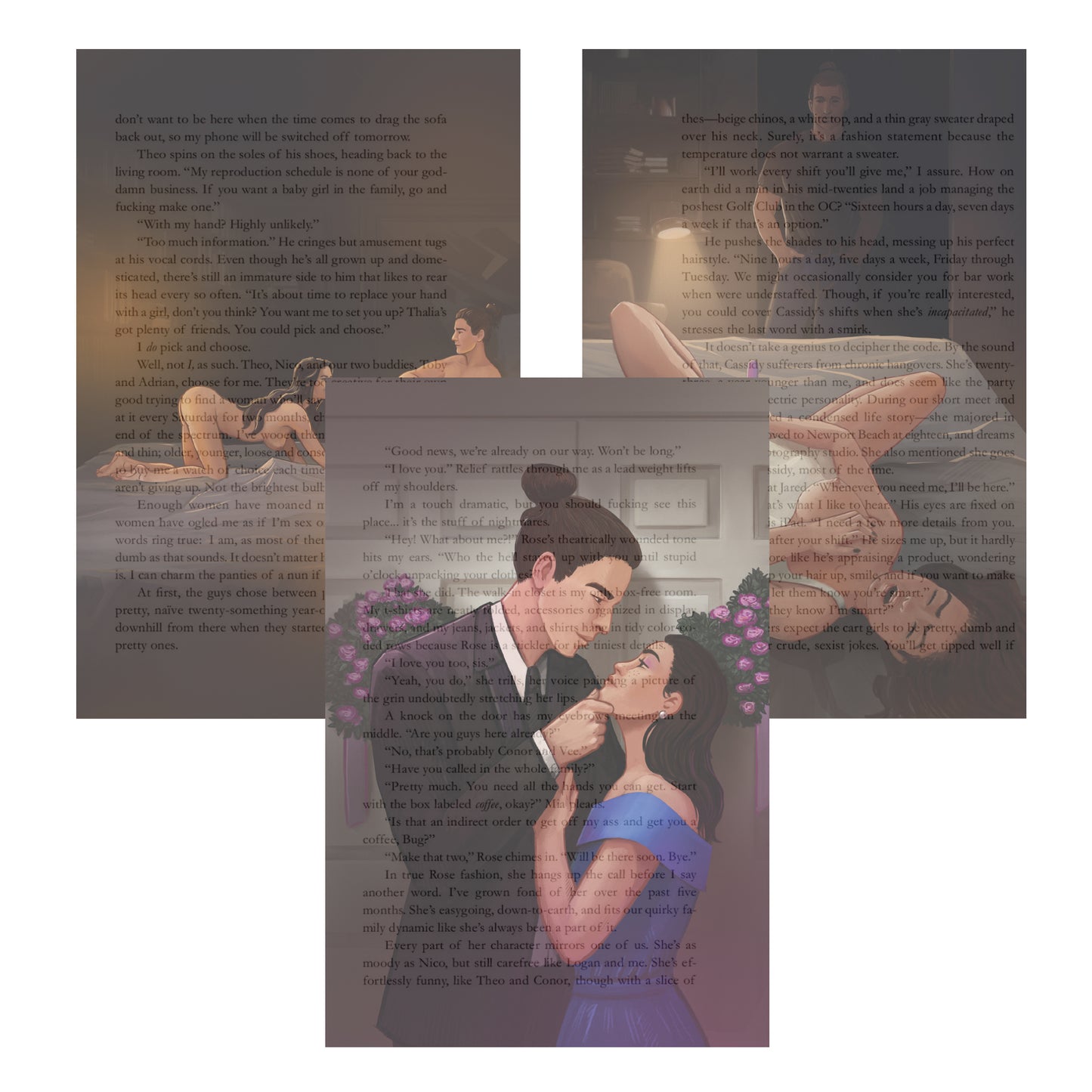 NSFW  Transparent Book Art Packs - Hayes Brothers Series