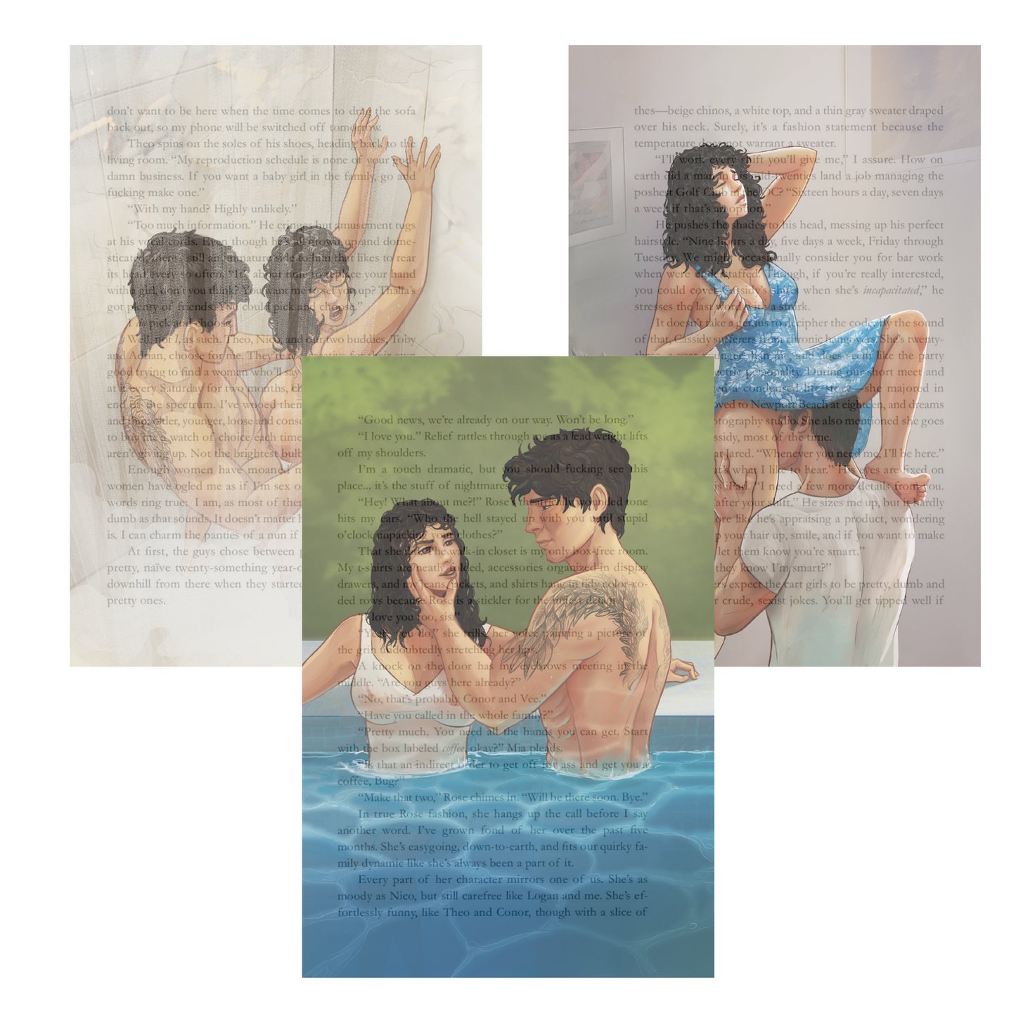 NSFW  Transparent Book Art Packs - Hayes Brothers Series